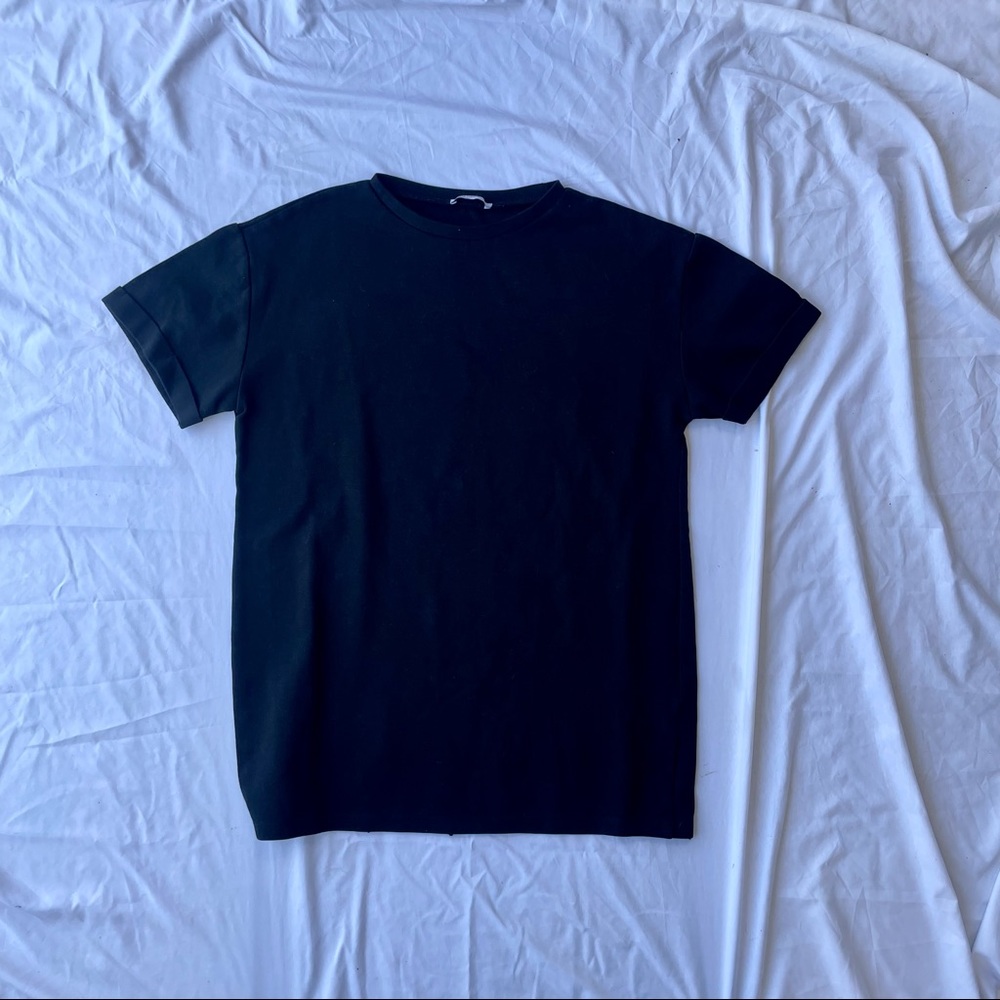 Zara Black Short Sleeve Crewneck